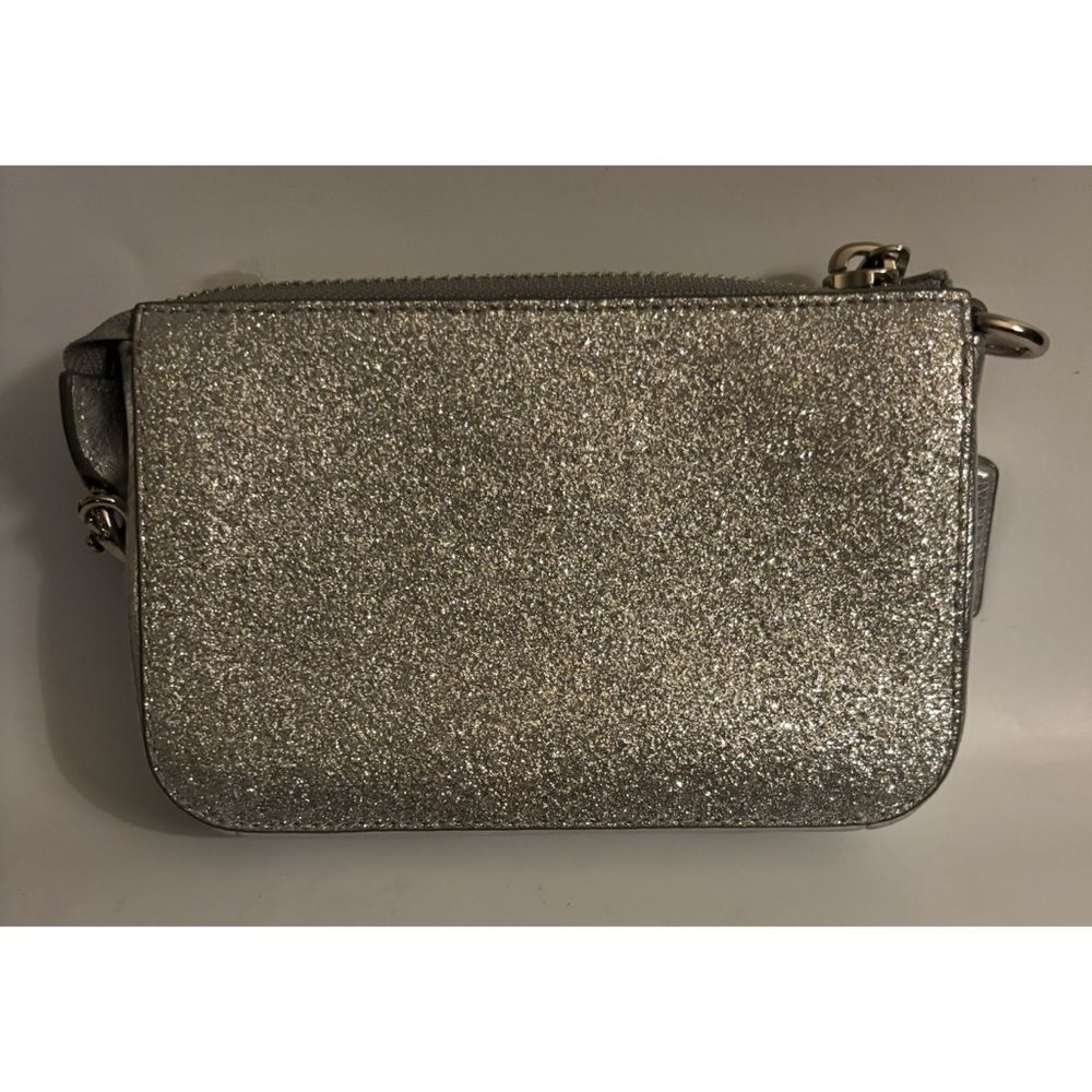 Coach Silver Glitter Wristlet Clutch - Picture 3 of 10